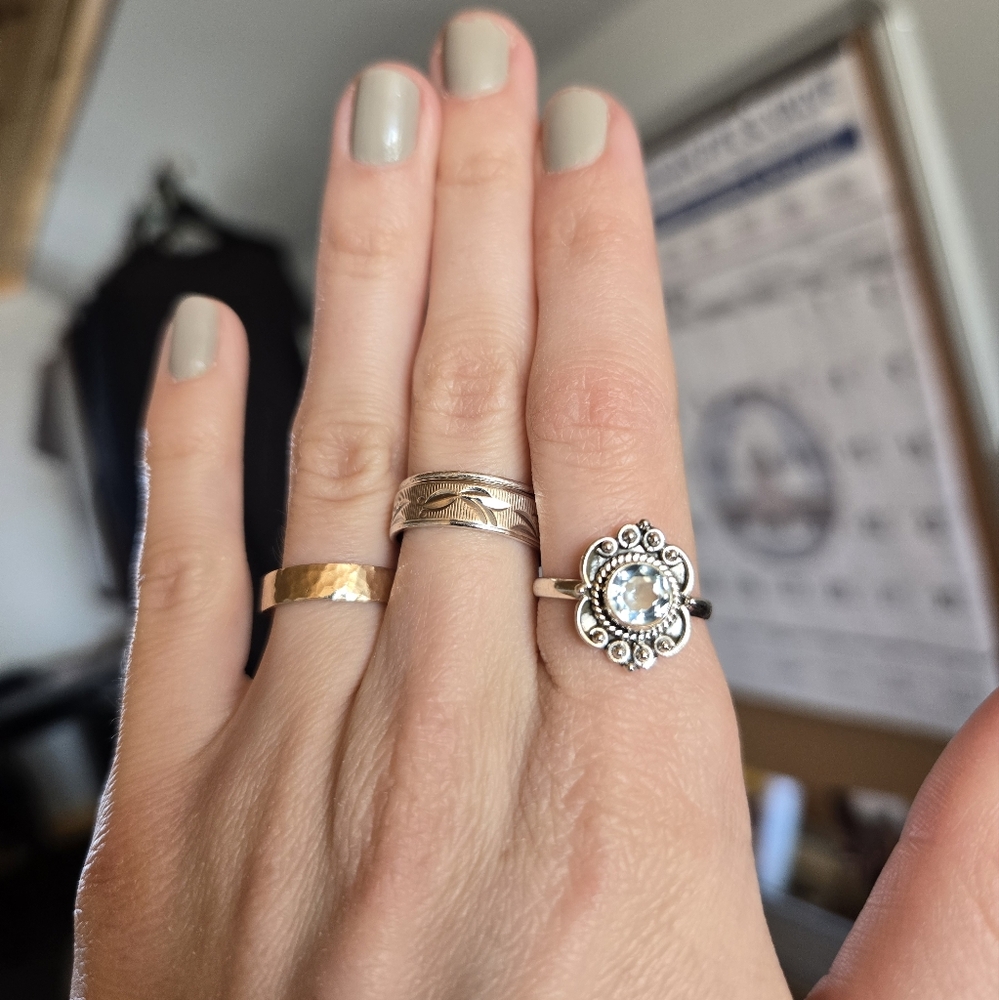 Blue Topaz Sterling Silver 867
